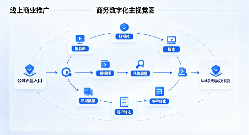 景泰县线上商业推广怎么做？全域流量闭环搭建与低成本转化实战指南